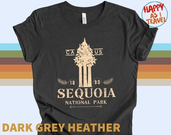 Sequoia National Park T-Shirt: Vintage Style Cotton Unisex Tee