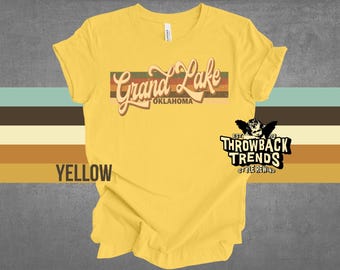 Grand Lake Oklahoma T-Shirt: Retro Tourist Tee