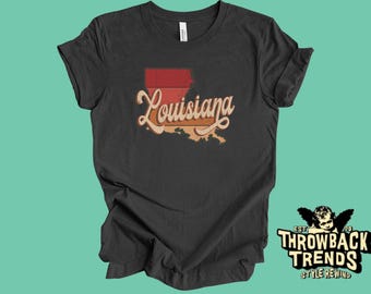Vintage Louisiana T-Shirt: Retro State Souvenir Tee