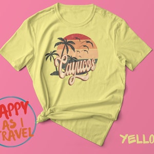 Retro Summer Clothing 70s 80s Style Cayucos, California Tshirt, Cayucos CA Shirt, Retro Womens Mens Tshirts