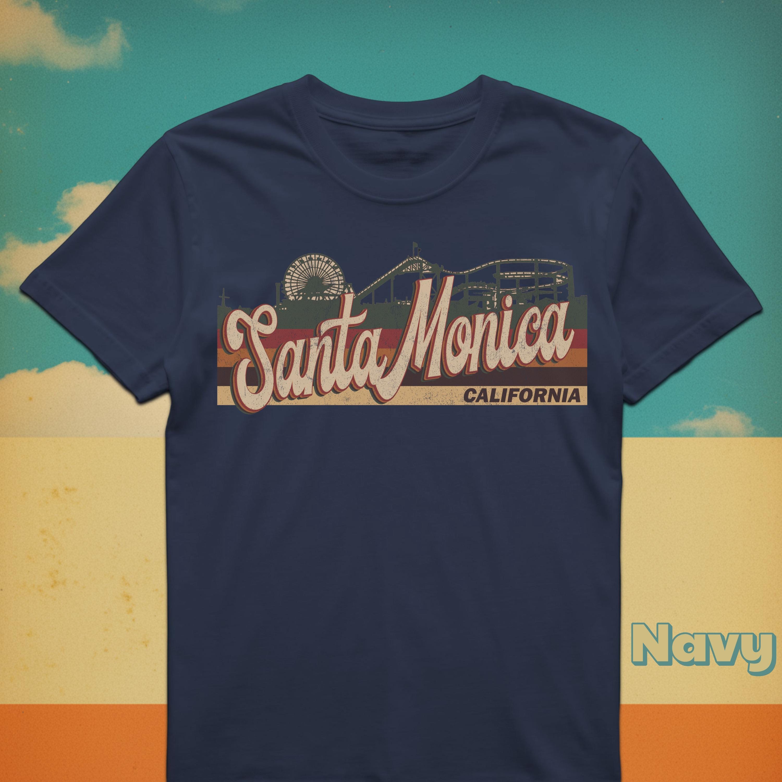 Retro Santa Monica T-shirt: Vintage 70s/80s California Souvenir - Etsy