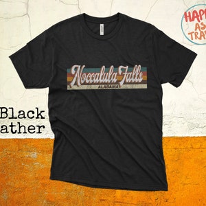 Vintage 70s 80s Style Noccalula Falls Alabama Tshirt, Noccalula Falls AL Shirt, Retro Womens Mens Tshirts