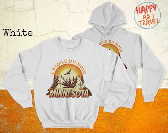 Retro Minnesota Sweatshirt: Unisex Crewneck State Design