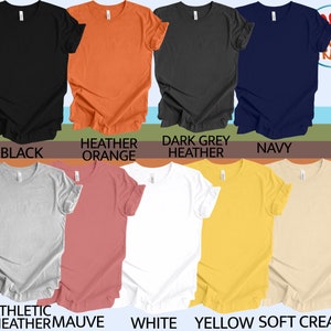 a group of different colors of t - shirts