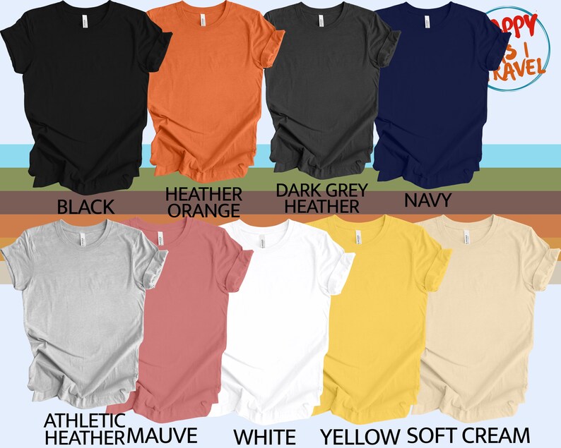 a group of different colors of t - shirts