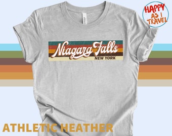 【新品】Hys × Niagara Print T-Shirt Niagara Falls Shirt - Retro Vintage Style Niagara Falls New
