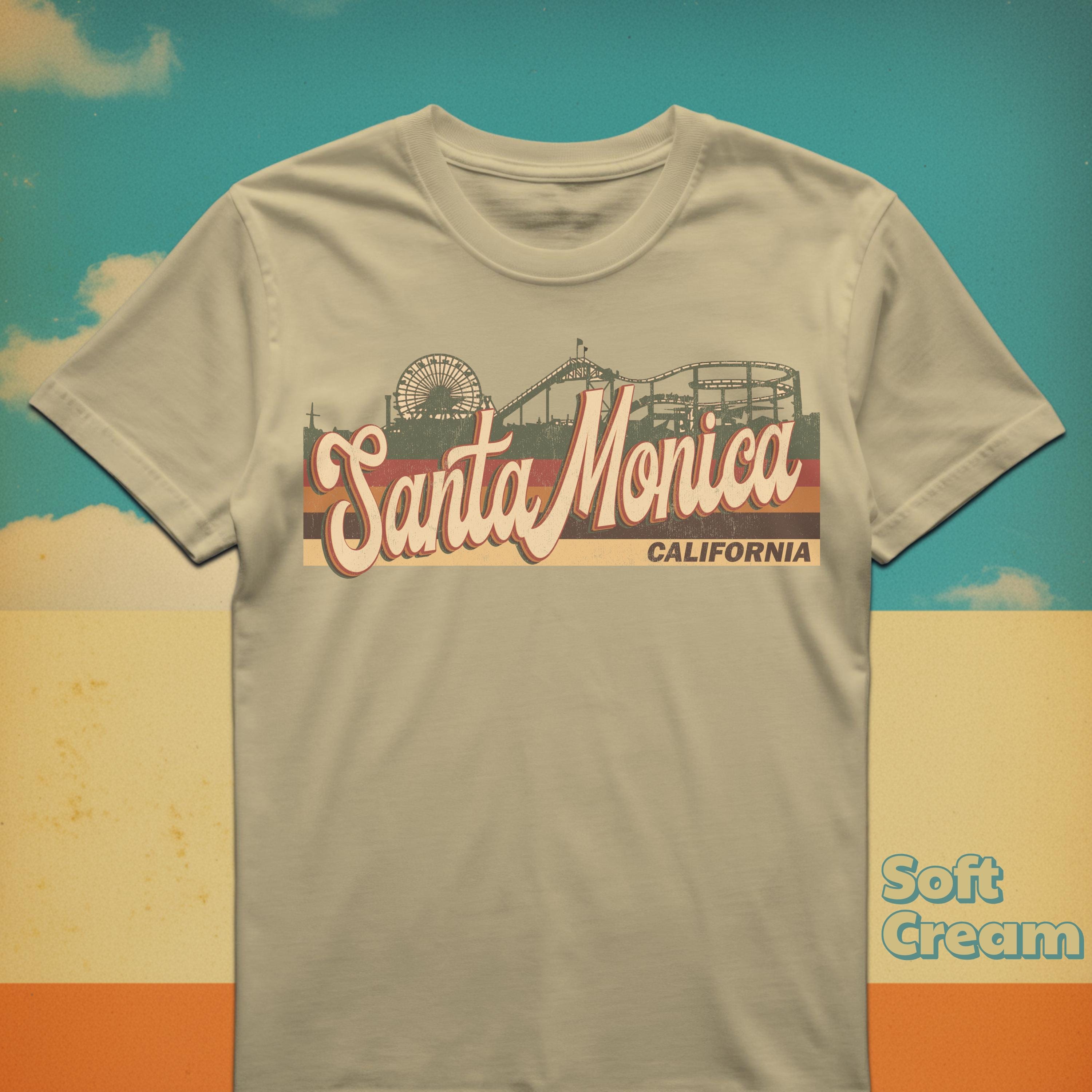 Santa Monica - vintageTシャツ Hole Retro Santa Monica T-shirt: Vintage 70s/80s California Souvenir - Etsy