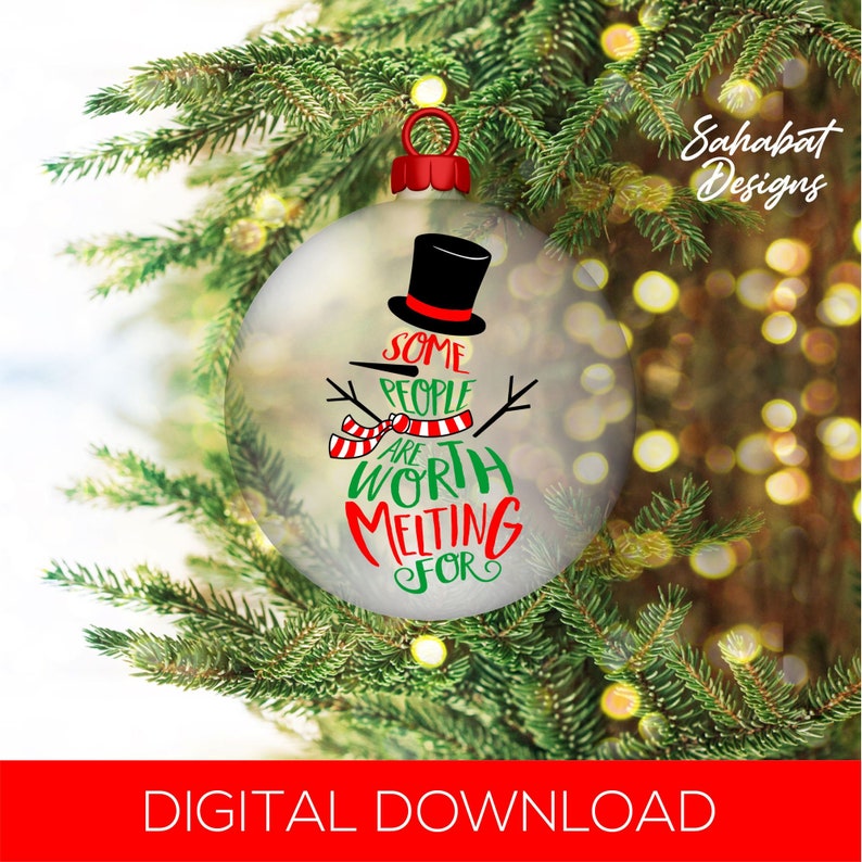 Download Ornament snowman svg Snowman cut files Snowman Clipart | Etsy