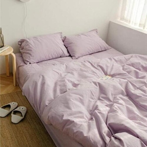 Yellow Pastel Color Stonewashed Cotton Duvet Cover 3pcs Set Etsy