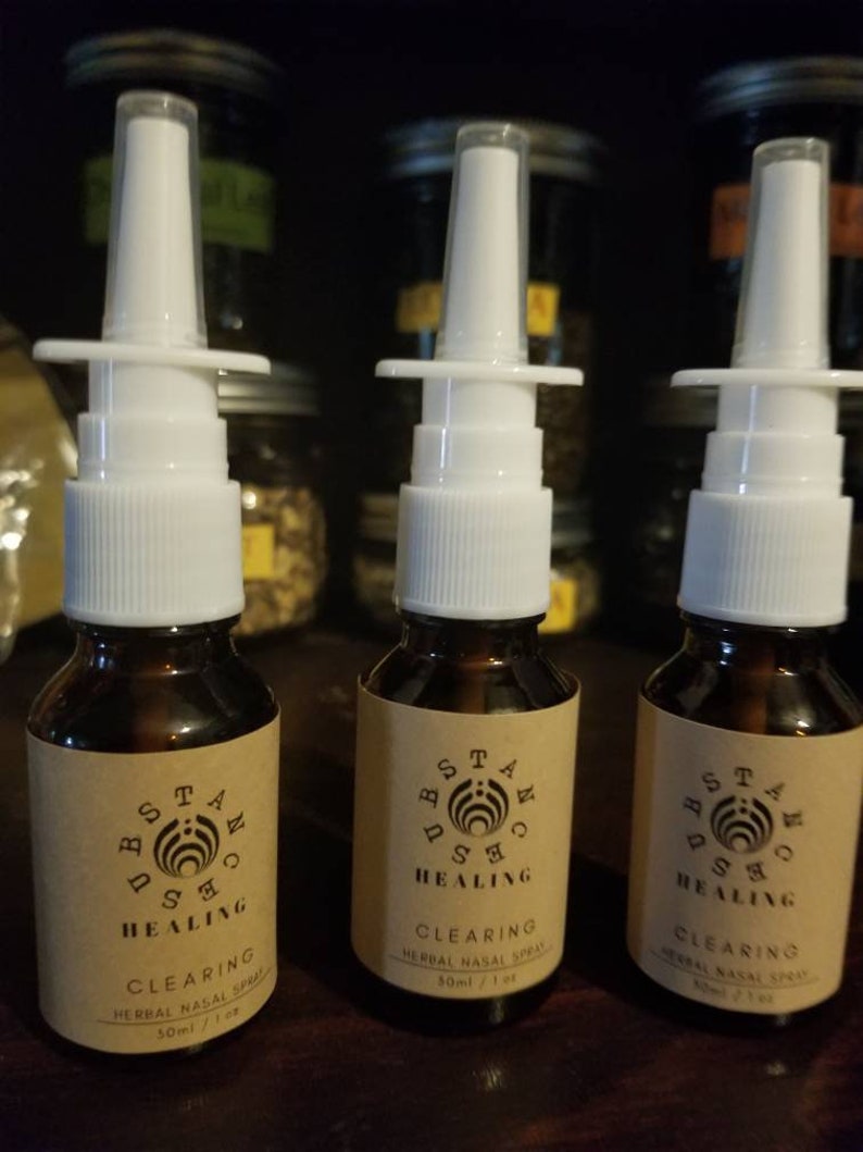 Herbal Nasal Spray Herbal Body Spray Lung Blend Etsy