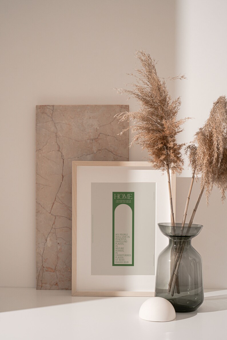 Printable Wall Art Set of 2 HOME Graphic Design Wall Art Etsy