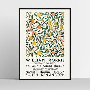 Printable Wall Art, William Morris Exhibition Poster, Graphic Design ...