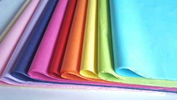 100 Multi Coloured Tissue Paper / Gift Wrap / Wrapping Paper Sheets 20 X 30  