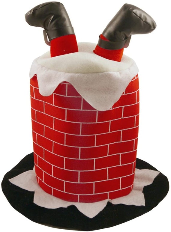 Christmas Adult Chimney With Santa Legs 