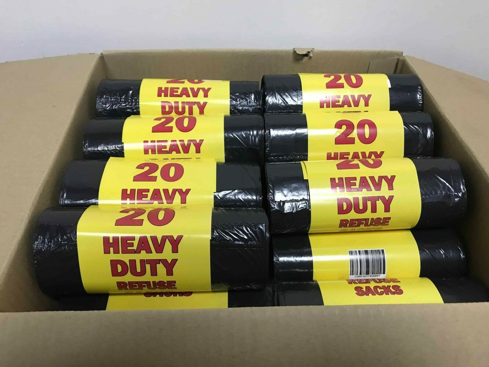 Bin Liners 200 X HEAVY DUTY Black Bin Bags Rolls Refuse Sacks Etsy UK