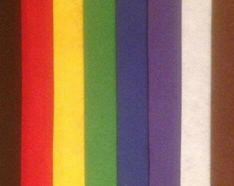 Felt Sheets 16 x A4  2 of each Red, Yellow, Green, Blue, Purple, Black, Brown and Free delivery And Same day dispatch