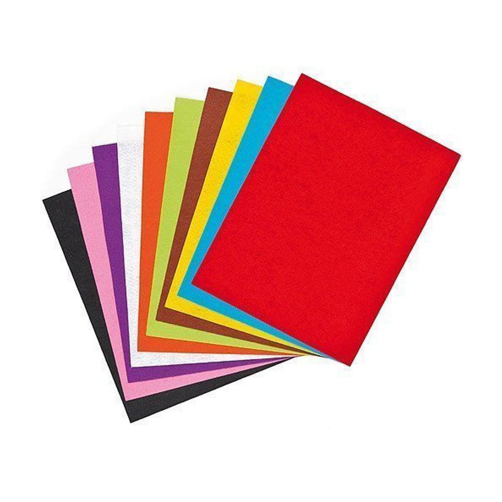 Boldmere Felt Embossed White Craft Paper A4 270gsm Pack of 10 Sheets 