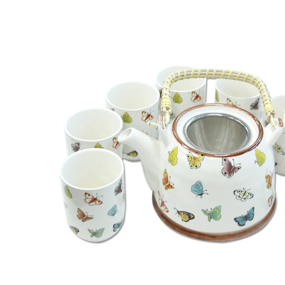 Lang Butterfly Daisy Tea Infuser Mug Multicolor 