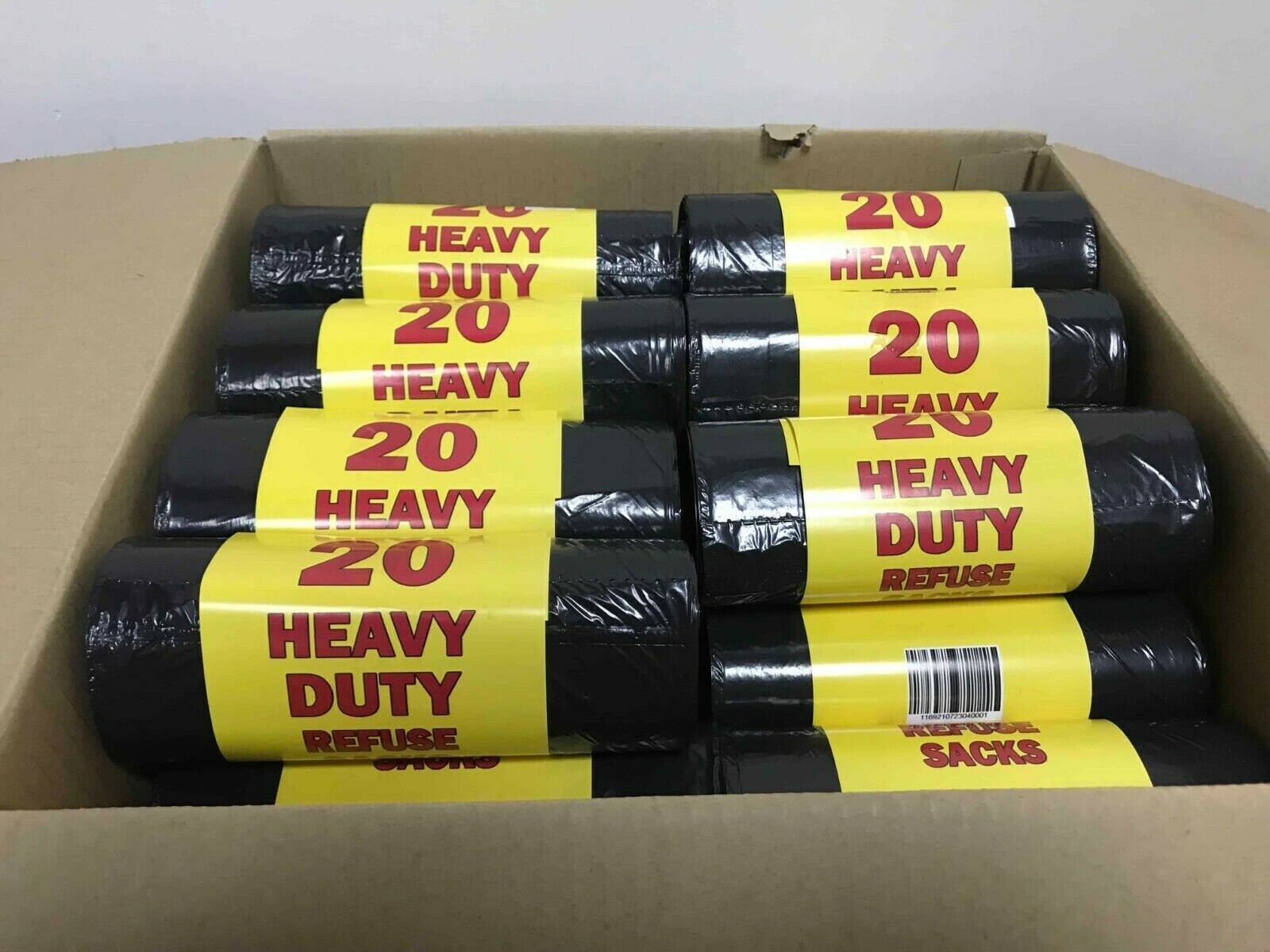 Large Heavy Duty Bin Bags (Roll of 10)
