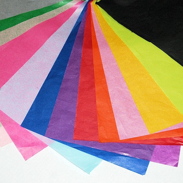 30 fogli di carta velina multicolore/confezione regalo/carta da regalo (50,8 x 76,2 cm) molti colori