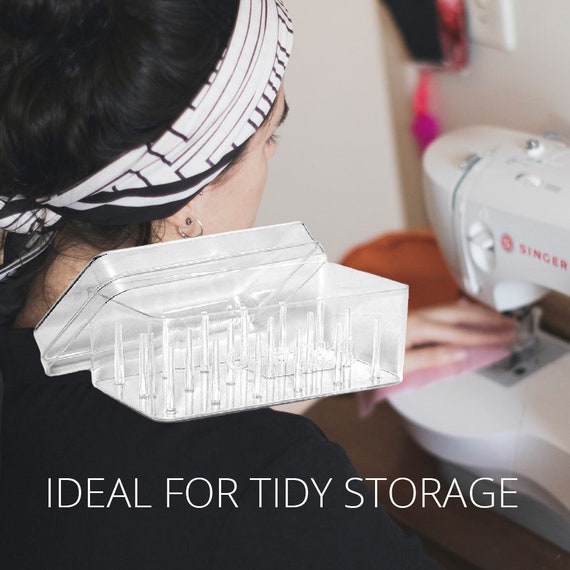1pc Clear Sewing Thread Storage Box