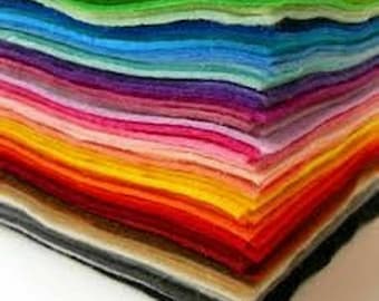 Felt Sheets Assorted 15 x A4 Felt pack- 15 assorted colours in 15 Sheets ''Same Day Dispatch and All Tracked Delivery ''