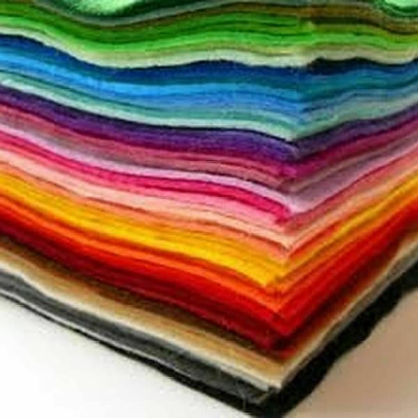 Felt Sheets Assorted 15 x A4 Felt pack- 15 assorted colours in 15 Sheets ''Same Day Dispatch and All Tracked Delivery ''