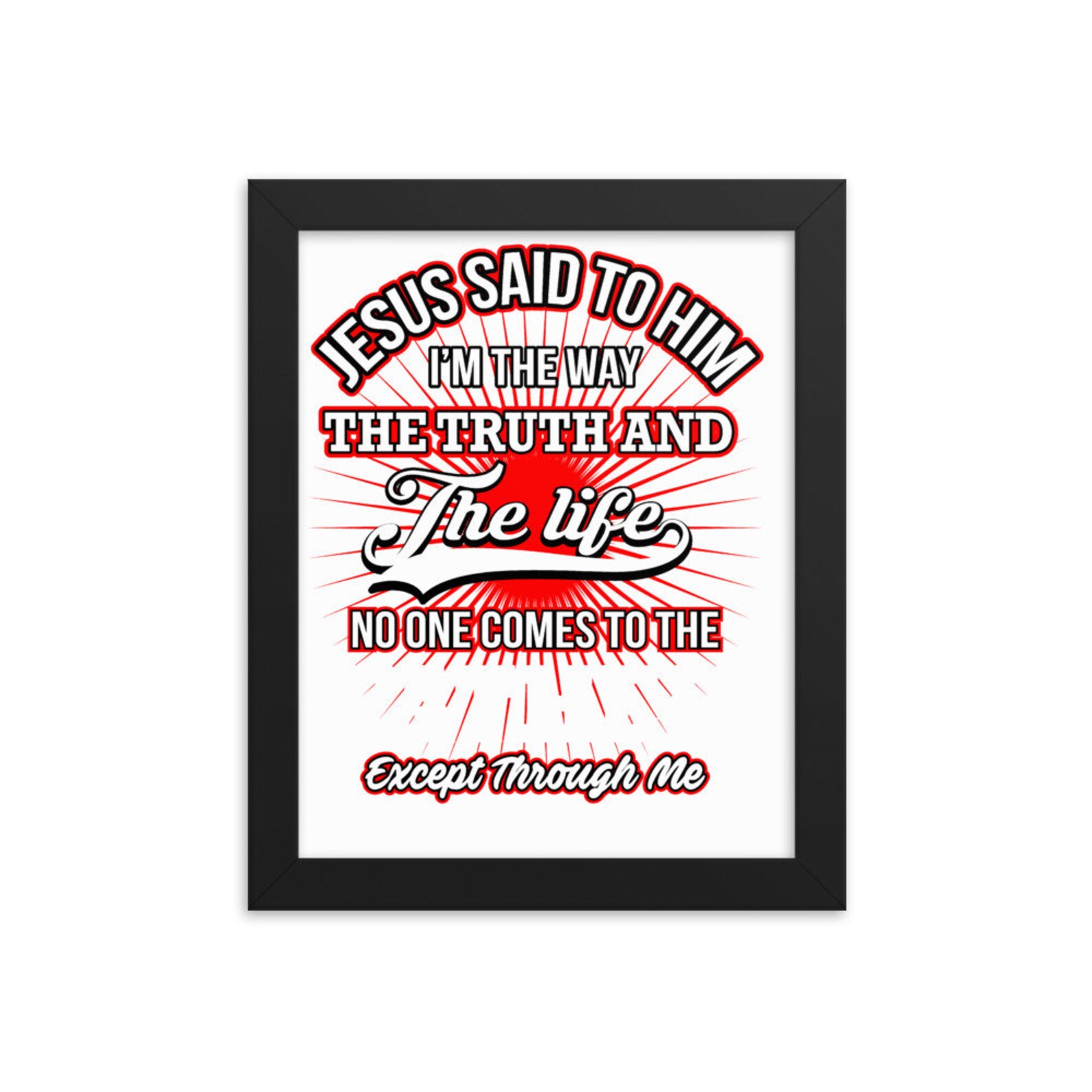 Framed photo paper poster Jesus is Lord Christian photo Etsy