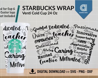 Download Teacher Starbucks Svg Etsy