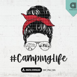 Girls trip svg | Camping life SVG | Hot mom summer svg | Happy adventure svg | Outdoor camping quote svg for shirt for Silhouette and Cricut