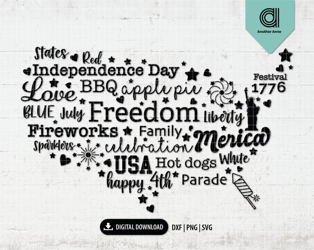 4th of July Svg | Independence Day Svg | America Svg | Stars Png ...