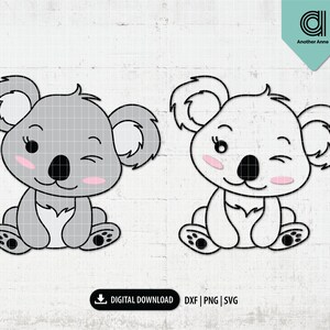 Cute koala svg | Kids shirt svg | Baby animal svg | Wild animal SVG | Australia animal SVG | SVG for Silhouette and Cricut digital download