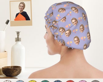 Custom Photo Shower Cap, Personalized Shower Cap, Photo Shower Cap, Design Your Own Shower Cap, Upload Your Favorite Photo