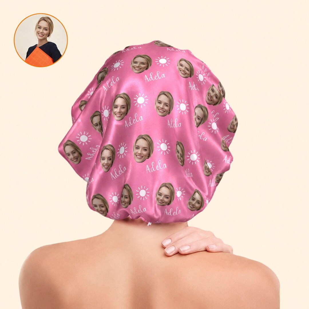 Custom Bonnet With Photo and Name Satin Bonnet Fits for All Hair Types ...
