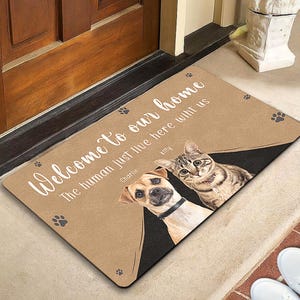 Custom Photo Dog Doormat: Personalized Pet Welcome Mat
