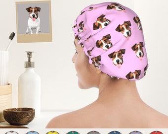 Custom Photo Shower Cap, Personalized Shower Cap, Photo Shower Cap, Design Your Own Shower Cap, Upload Your Favorite Photo