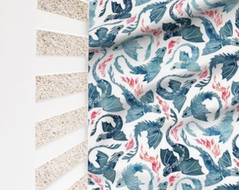 dragon crib sheets