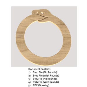 Ouroburos Symbol CNC Cut File