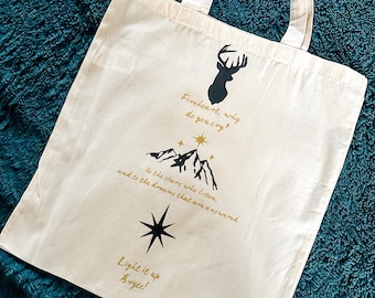 ACOTAR, Throne of Glass, Crescent City tote bag