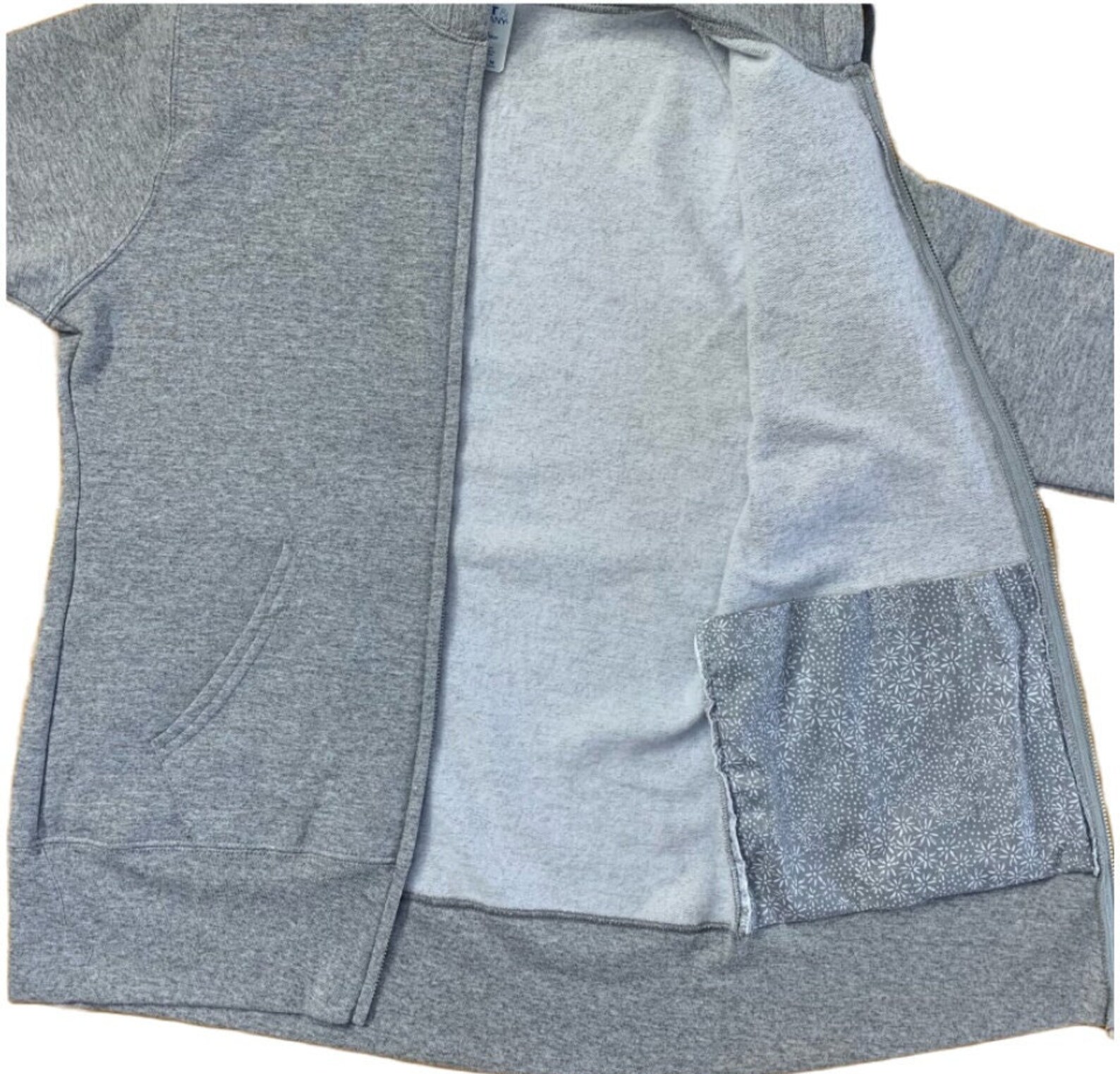Ladies Gray Fleece Post Mastectomy Jacket / Hoodie - Etsy