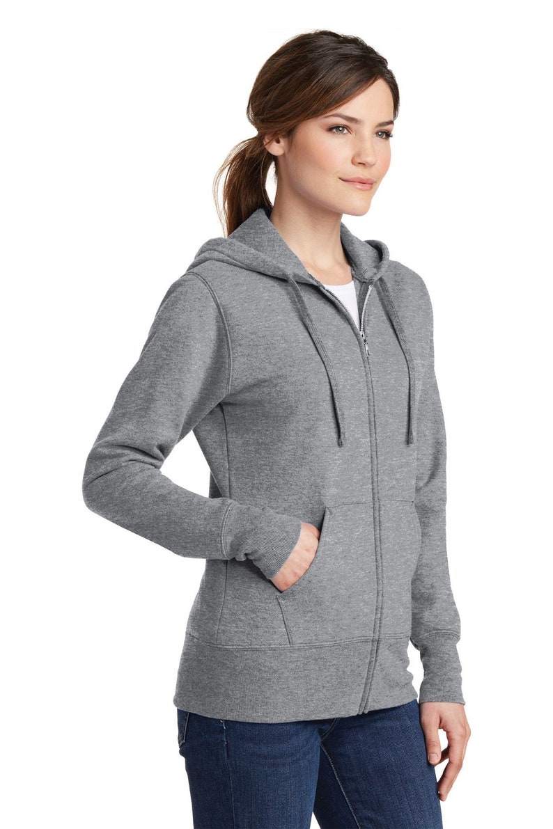 Ladies Gray Fleece Post Mastectomy Jacket / Hoodie Etsy