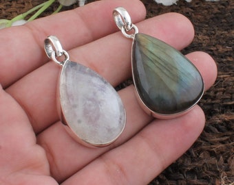 Natural Amazing Pink Opal Gemstone Handcrafted Pendant Oval,Opaque Stone Boho Pendant 925-Antique Silver Pendant Christmas Etsy Cyber-2018