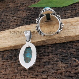 Valentine's Day Copper Turquoise Gemstone 925 Sterling Silver