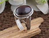 Beautiful Red Garnet Top Quality Gemstone Ring, Women Gifted Ring, Oval Stone Ring, 925 sterling Silver Ring, Engagement Ring, Gift For Her