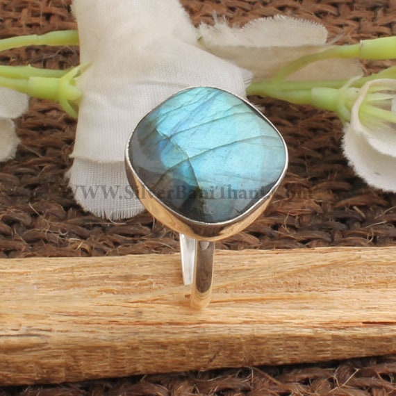 Labradorite Gemstone Ring Blue Fire Stone Ring 925 Sterling Silver Ring Middle Finger Ring Daily Used Ring Gemstone Jewelry Etsy Cyber