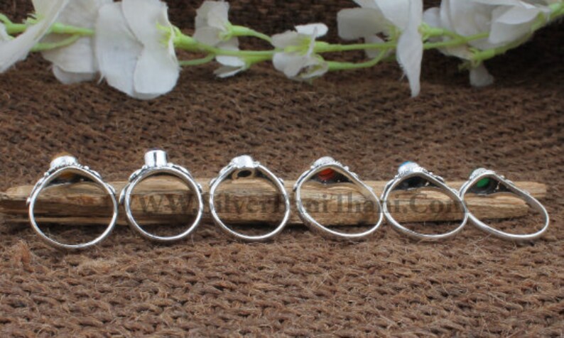 Multi Stone Ring 925 Sterling Silver Ring Gift Item Ring - Etsy