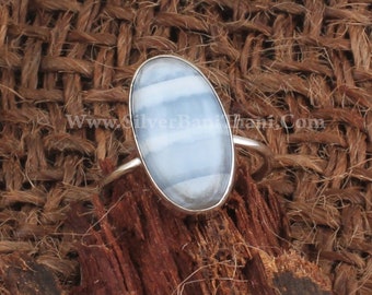 Blue Opal Oval Gemstone Silver Ring | 925 Sterling Solid Designer Silver Oval Ring| Handmade Weddings Jewelry Ring Gift For Idea HerEtsy