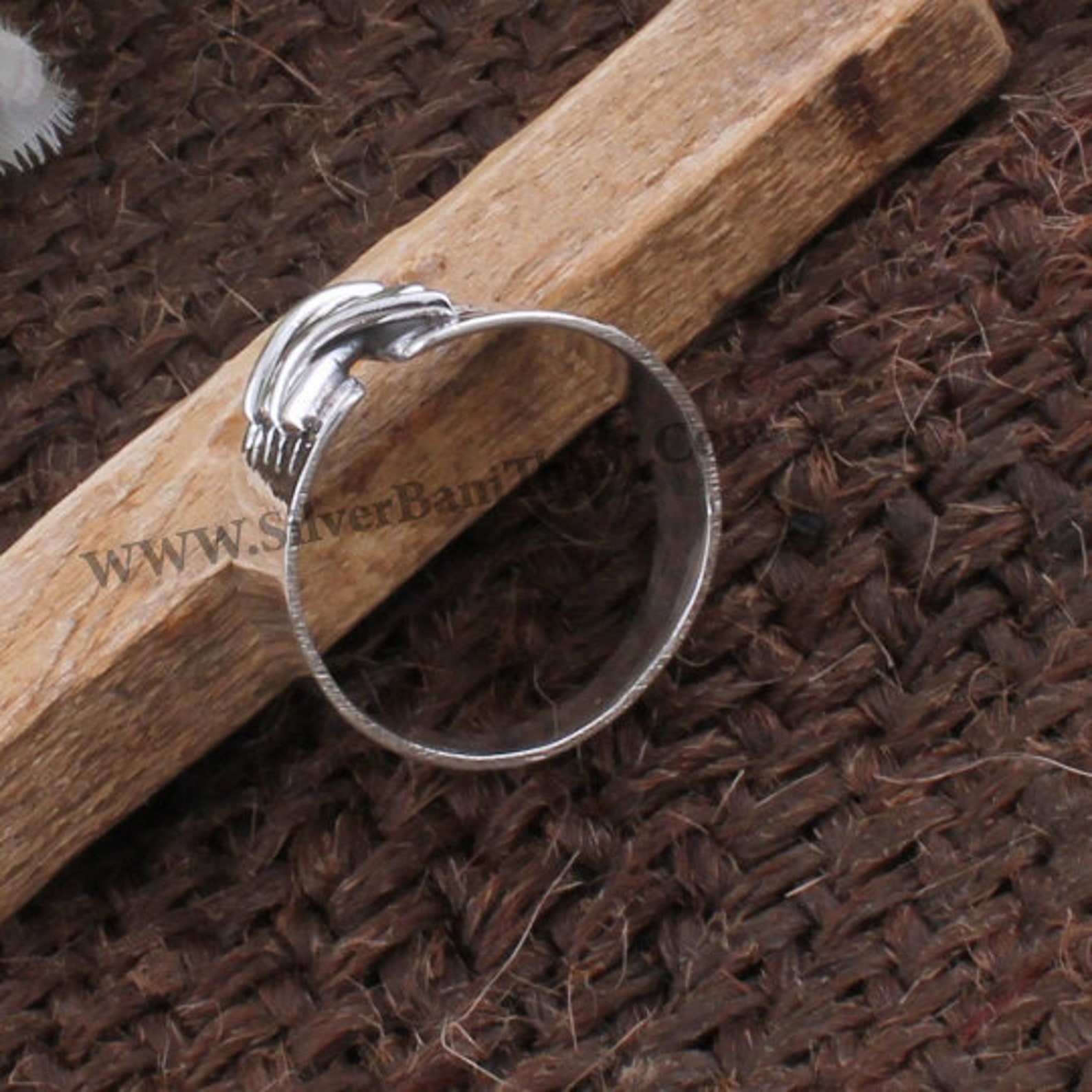 Solid Silver Band Ring Plain Silver Band 925 Sterling Solid Etsy