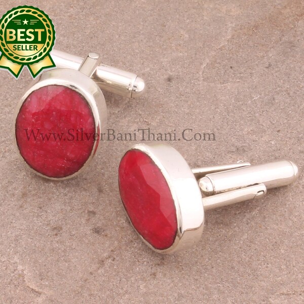 Ruby Cufflinks Etsy