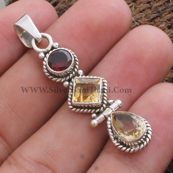 Silver pendant 2024 designs with stones